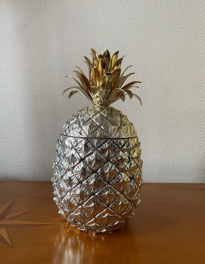 Seau à glaçons Ananas – Mauro Manetti – Métal argenté